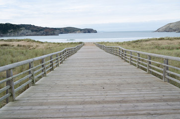 Fototapeta na wymiar Outdoor beach platform. Beatyful landscape.
