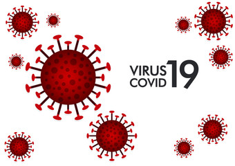 Inscription COVID-19 on white background. World Health Organization WHO introduced new official name for Coronavirus disease named COVID-19