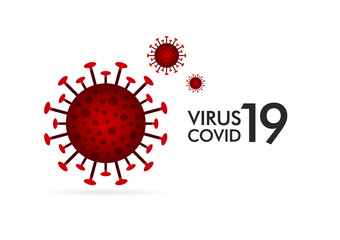 Inscription COVID-19 on white background. World Health Organization WHO introduced new official name for Coronavirus disease named COVID-19