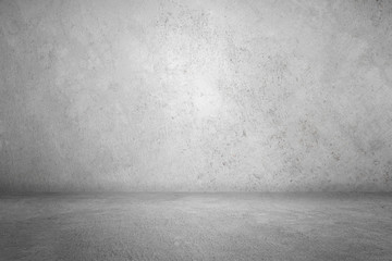 Dark vintage cement or concrete wall and floor background. Can be use for display products, room, interior, graphic design or wallpaper. Copy space for text.