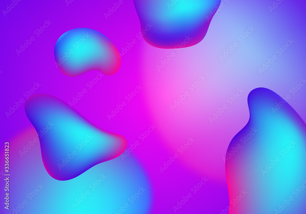 Aufkleber abstract liquid gradient fluid background