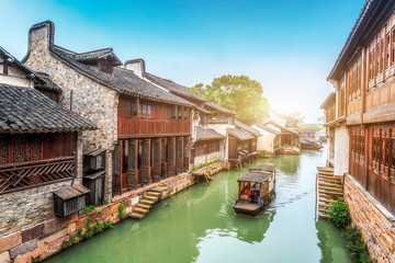wu zhen water town in china