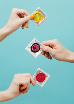 Contraceptive concept representation with condoms
