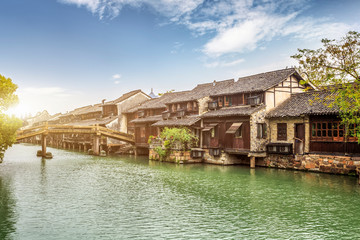 Fototapeta na wymiar wu zhen water town in china