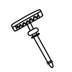 Reusable razor. A set of durable items and products for zero waste lifestyle. Simple vector illustration.