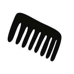 Hairbrush. A set of durable items and products for zero waste lifestyle. Simple vector illustration.