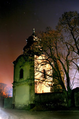Cistercian church in Poland. Baroque facade. City Jedrzejow near the Cracow. 