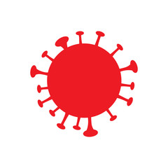 Coronavirus. Coronavirus Bacteria. No Infection. Stop Coronavirus. allergy bacteria, medical healthcare, microbiology concept. Stop Virus logo. Danger bacteria. Medical healthcare microbiology concept