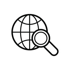Magnifying icon template 