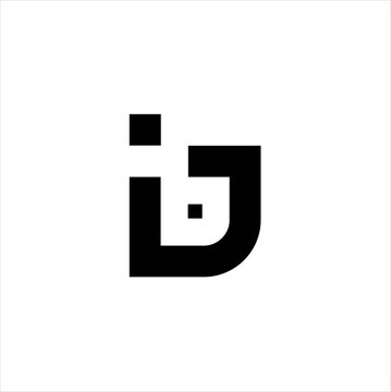 Initial letter ij logo template design  Vector image