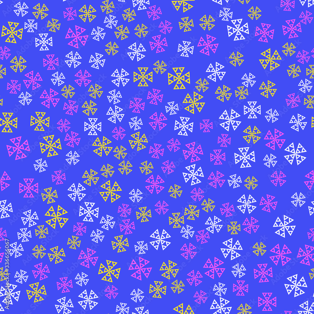 Poster vector seamless pattern background. modern stylish abstract texture. different geometric figures