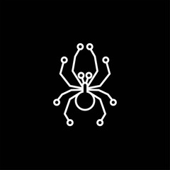 desigen logo spider , logo spider icon , logo abstract spider , logo line spider 