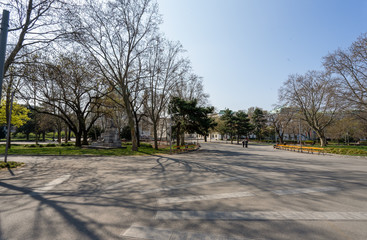 Streets of Vienna in summer