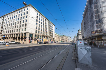 Vienna buildings in spring