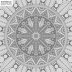Mandala Coloring Illustration