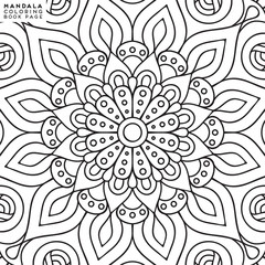 Mandala Coloring Illustration