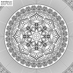 Mandala Coloring Illustration