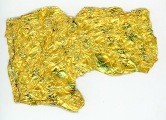 Gold color aluminum folio for background