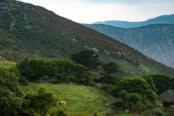 Fototapeta na wymiar Mountain landscape in Galicia, Spain
