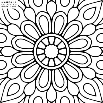 Mandala Coloring Illustration