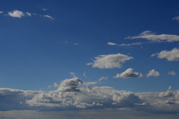 blue sky with cloud closeup