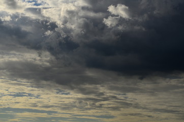blue sky with cloud closeup