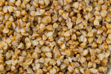 Buckwheat pattern close up. Buckwheat texture.