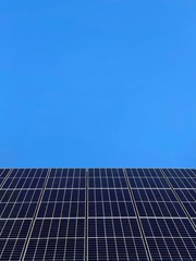 solar panel against blue sky