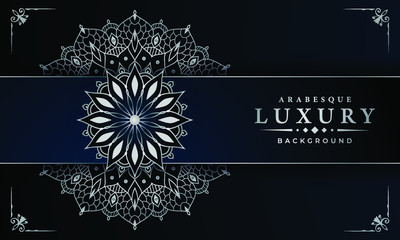 Luxury Mandala Islamic Background with
Arabesque Pattern, Ornamental Background . Wedding card, Cover. 