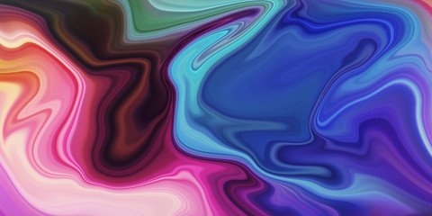Abstract Color flow gradient background. Liquid marble art texture. Flow inks in water style