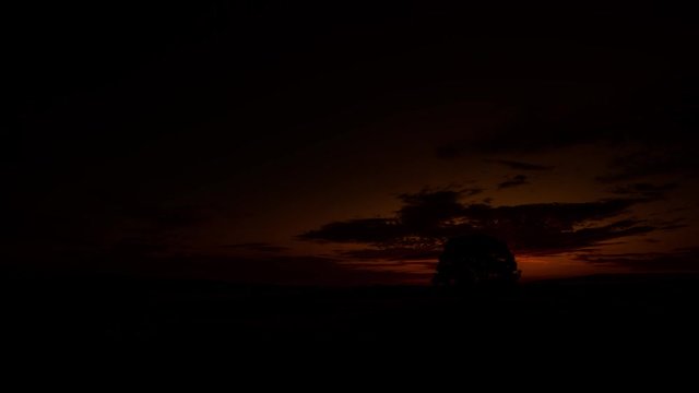 Timelapse of a tree on farmland near malham, Yorkshire Dales National Park, UK