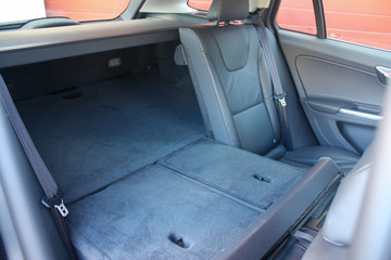 Folded rear seat 60/40 split