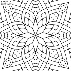 Obraz premium Mandala Coloring Illustration