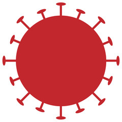 Coronavirus Red. Coronavirus pandemic covid-19 vector , red color.