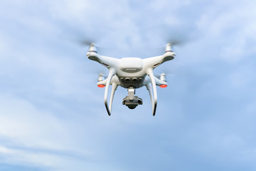 Drones flying over Sky