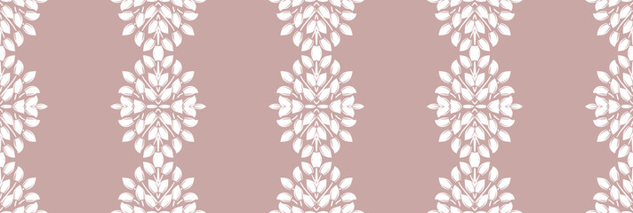Seamless damask pattern wallpaper. Vintage decor in Victorian surface style