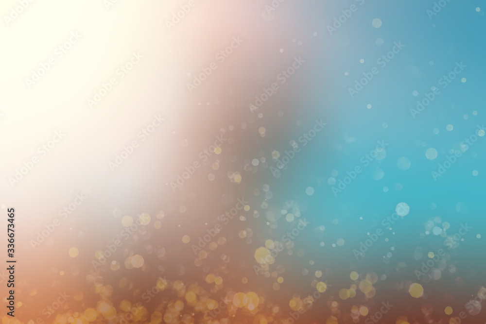 Poster abstract background with bokeh
