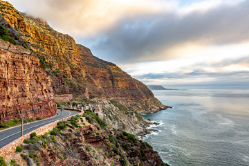 Chapman's Peak Drive in Cape Town, South Africa.	