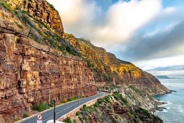 Deurstickers Atlantische weg Garden route Drive in Cape Town, South Africa. 