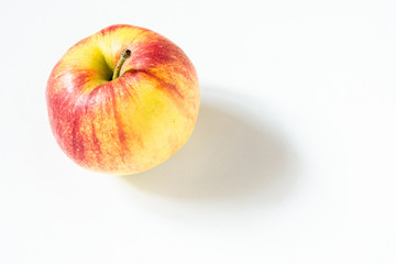 Composition with fruits: apples isolated on white background