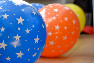 Vibrant Colorful celebration balloons