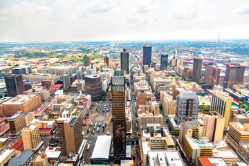 Johannesburg city skyline ,South Africa.	