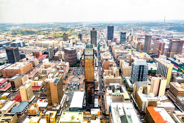 Johannesburg city skyline ,South Africa.	 - obrazy, fototapety, plakaty