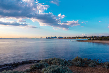 Skyline at Dendy Street Beach