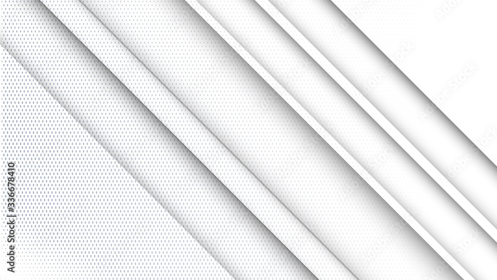 Fototapete Abstract white and gray gradient background. Halftone dots design background. Gray dotted halftone backdrop. Vector Illustration. Geometric backdrop. Dotted texture template. Dots grunge texture.
