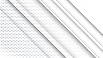 Obraz premium Abstract white and gray gradient background. Halftone dots design background. Gray dotted halftone backdrop. Vector Illustration. Geometric backdrop. Dotted texture template. Dots grunge texture.