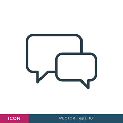 Fototapeta premium Speech bubble icon vector design template
