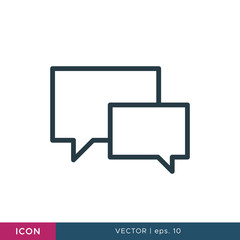 Fototapeta premium Speech bubble icon vector design template