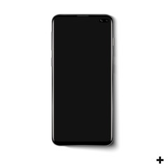 Phone black smartphone on a white background