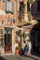 Christmas giant nativity scene of Marchetto, Biella, Italy